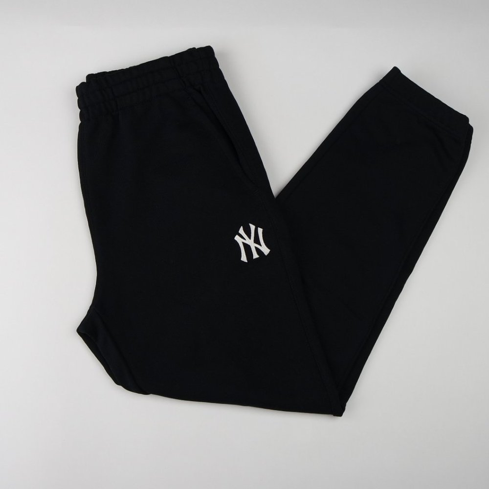 MLB NEW YORK YANKEES BLACK BASIC LOGO TRAINING JOGGER PANTS